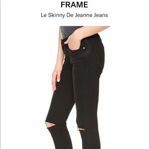 FRAME 25 Black Skinny Jean Worn 1x Great Condition
